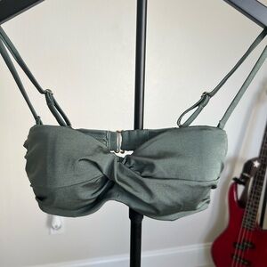 H&M Olive Bralette with Twist Detail